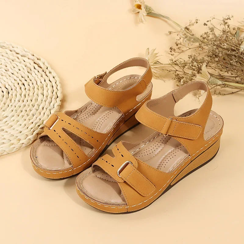 Sandales Romaines Femme Vintage Bout Ouvert | Lacets Antidérapantes Marche Plage | Chaussures Été Casual