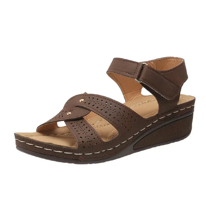 Sandales Compensées Femme Grandes Tailles | Style Romain Confort Marche | Chaussures Plateforme Plage Été