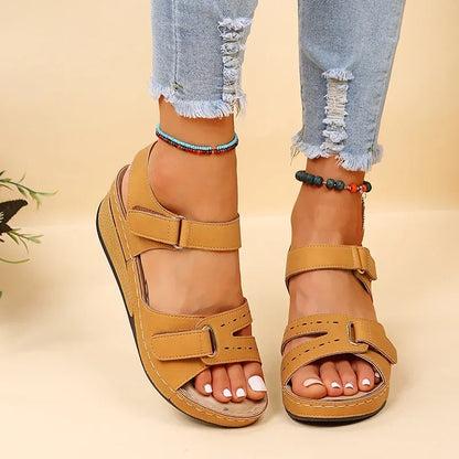 Sandales Romaines Femme Vintage Bout Ouvert | Lacets Antidérapantes Marche Plage | Chaussures Été Casual