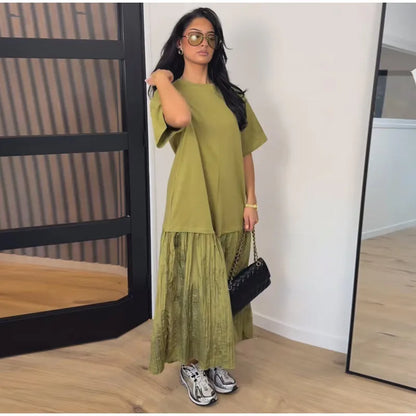 Ensemble Femme Chemise Col Manches Courtes + Pantalon Droit Large | 2 Pièces Casual Chic Été 2026