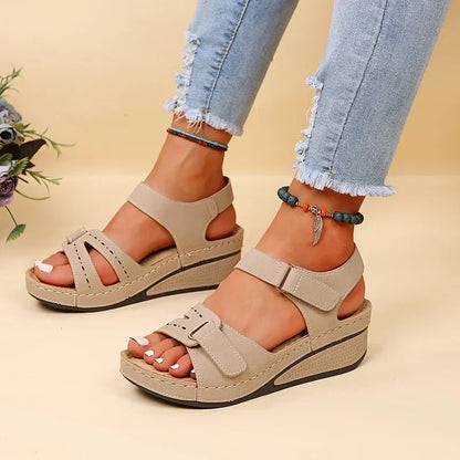 Sandales Romaines Femme Vintage Bout Ouvert | Lacets Antidérapantes Marche Plage | Chaussures Été Casual