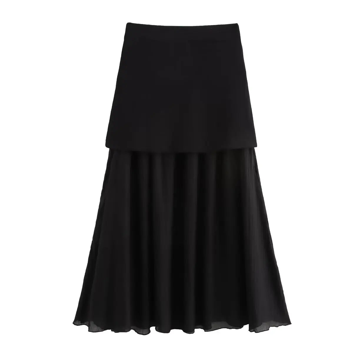 Ensemble Tricot Femme Top Col V + Jupe Longue Fendue | 2 Pièces Bordeaux Élégant Soirée