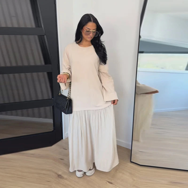 Ensemble Femme Chemise Col Manches Courtes + Pantalon Droit Large | 2 Pièces Casual Chic Été 2026