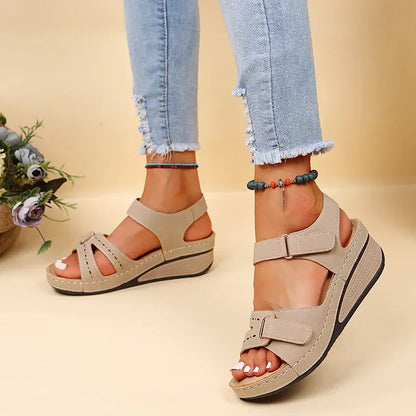 Sandales Romaines Femme Vintage Bout Ouvert | Lacets Antidérapantes Marche Plage | Chaussures Été Casual