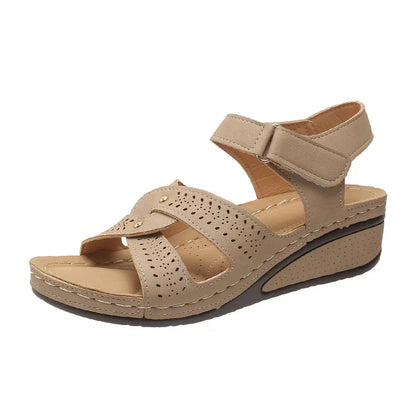 Sandales Compensées Femme Grandes Tailles | Style Romain Confort Marche | Chaussures Plateforme Plage Été